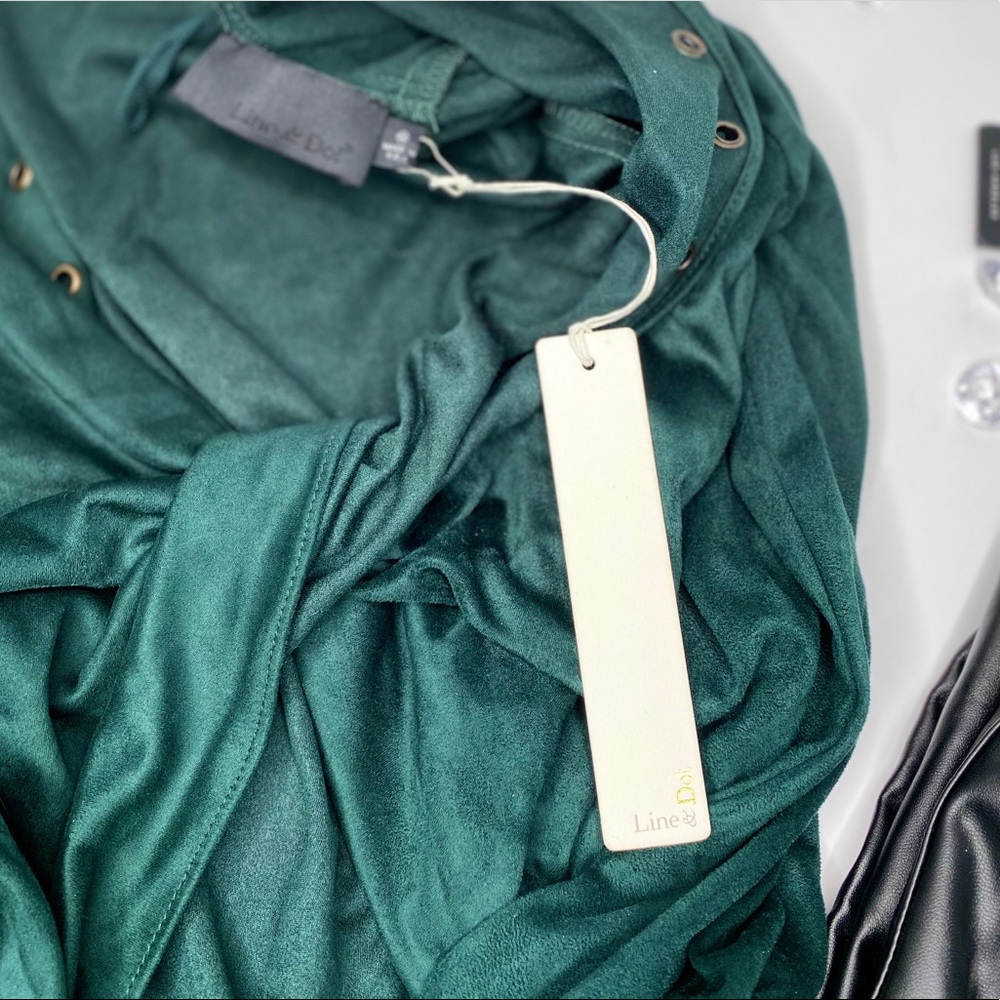 SOLD Revolve Faux Suede Embellished Top - Picture 4 of 8